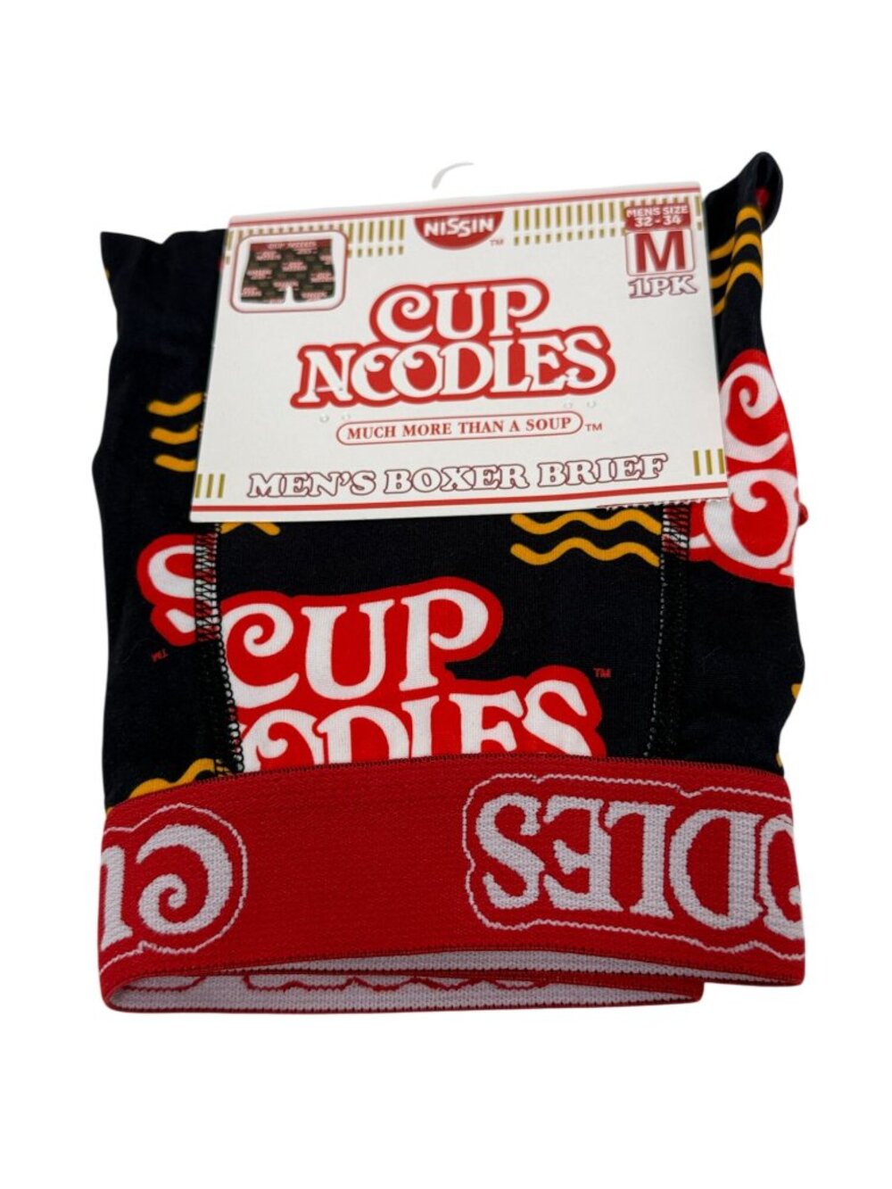 Nissin Cup Noodles Mens Boxer Briefs Size M 32-34 Novelty Underwear NWT